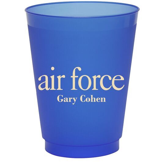 Big Word Air Force Colored Shatterproof Cups